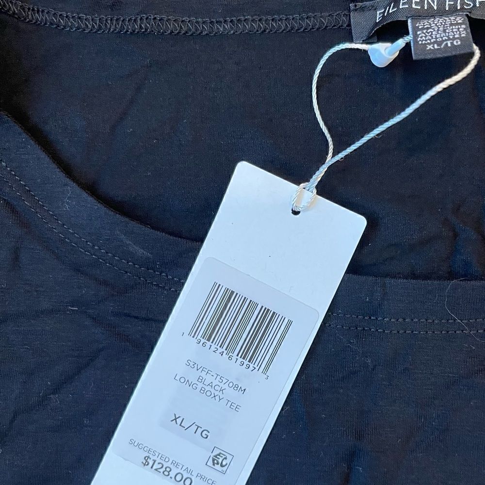 Eileen Fisher Long Boxy Tee - Picture 5 of 5